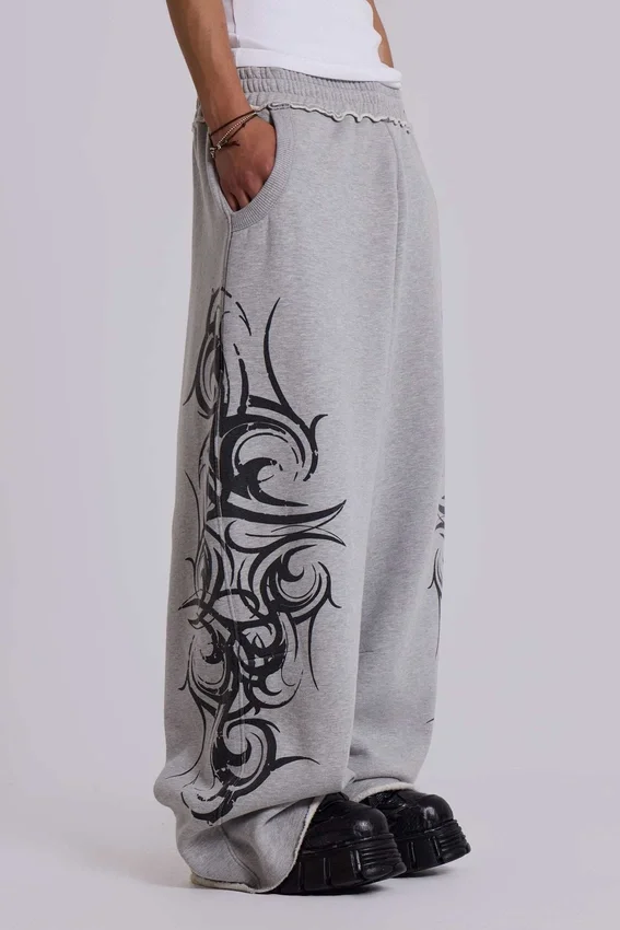 Pantalones de chándal holgados «Blade» en gris