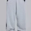Pantalones de chándal holgados «Monster Joggers» con estampado gótico en gris jaspeado