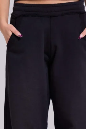 Pantalones de chándal holgados «Monster Joggers» en negro para tallas pequeñas