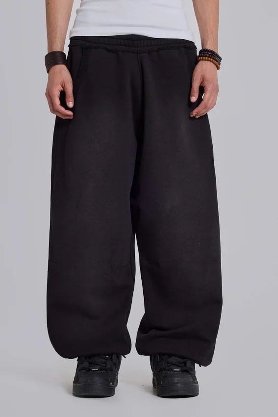 Pantalones de chándal holgados «Monster Joggers» negros con puños
