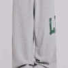 Pantalones de chándal LDN Print Grey Marl Monster Joggers