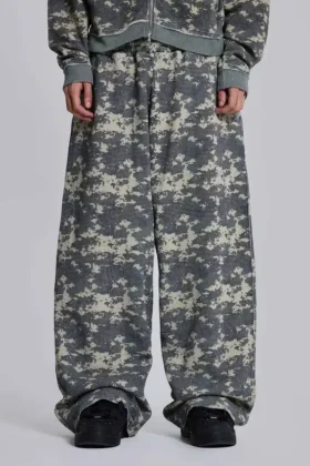 Pantalones de chándal «Monster Joggers» de tejido waffle con estampado «Digi Camo»
