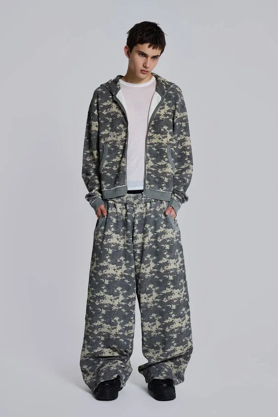 Pantalones de chándal «Monster Joggers» de tejido waffle con estampado «Digi Camo»