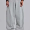 Pantalones de chándal Monster Joggers holgados con puños en gris jaspeado