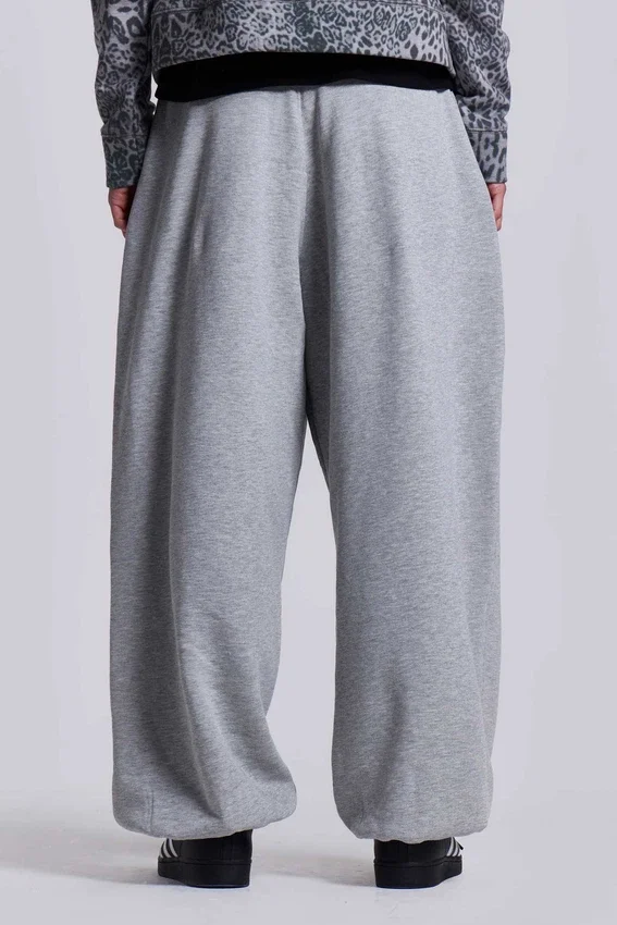 Pantalones de chándal Monster Joggers holgados con puños en gris jaspeado