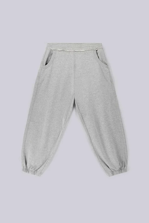 Pantalones de chándal Monster Joggers holgados con puños en gris jaspeado