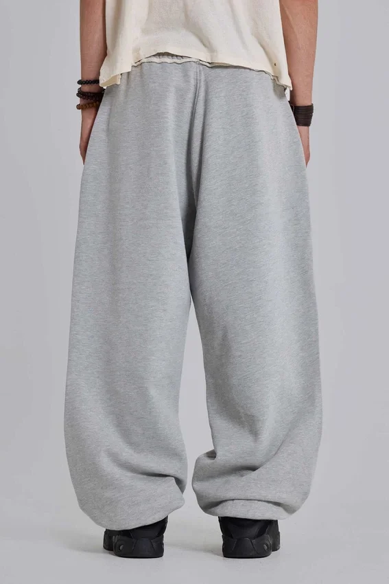 Pantalones de chándal Monster Joggers holgados con puños en gris jaspeado