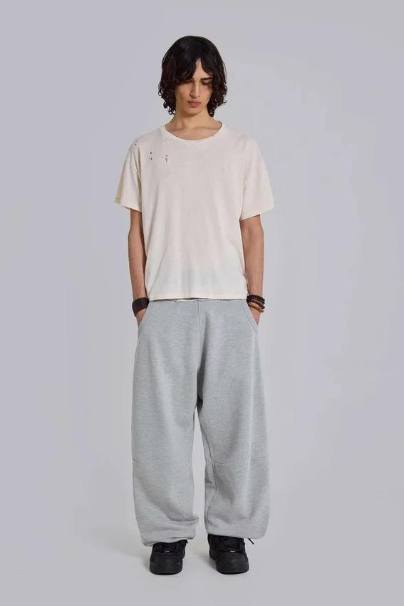 Pantalones de chándal Monster Joggers holgados con puños en gris jaspeado