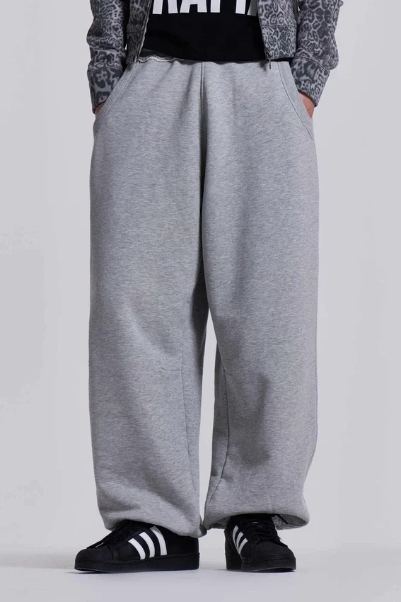 Pantalones de chándal Monster Joggers holgados con puños en gris jaspeado
