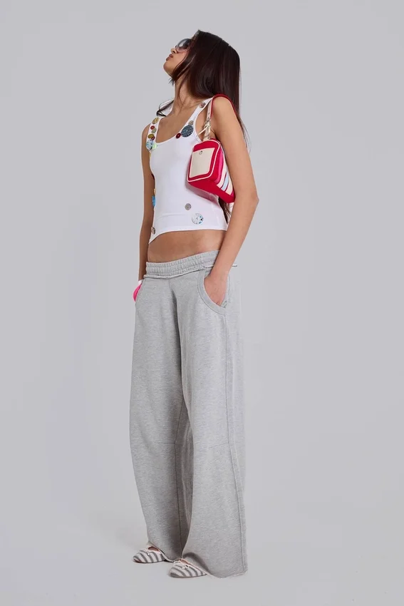 Pantalones de chándal Monster Joggers holgados en gris jaspeado