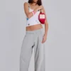 Pantalones de chándal Monster Joggers holgados en gris jaspeado