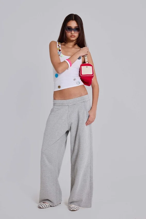 Pantalones de chándal Monster Joggers holgados en gris jaspeado