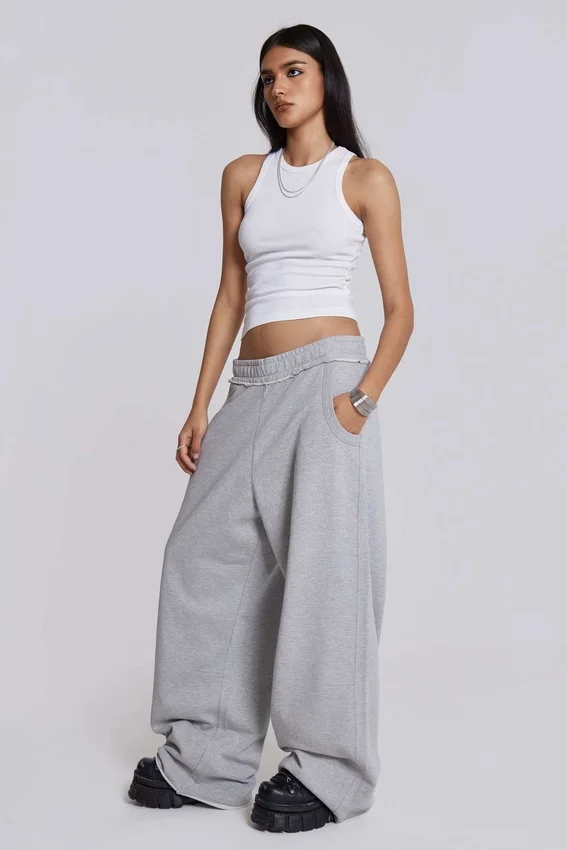 Pantalones de chándal Monster Joggers holgados en gris jaspeado