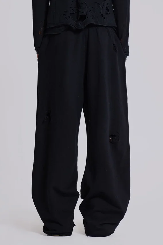 Pantalones de chándal Monster Joggers holgados en negro desgastado
