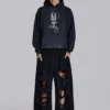 Pantalones de chándal Monster Joggers holgados en negro desgastado