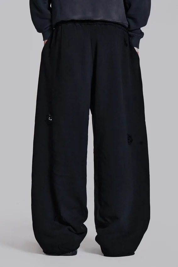 Pantalones de chándal Monster Joggers holgados en negro desgastado