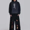 Pantalones de chándal Monster Joggers holgados en negro desgastado