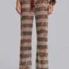 Pantalones de punto a rayas Deva
