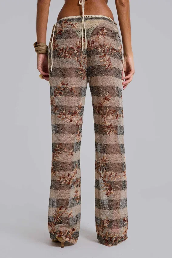 Pantalones de punto a rayas Deva