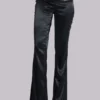 Pantalones de satén «Nivi Chainmail» en negro
