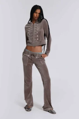Pantalones de terciopelo de estilo militar Cavalier