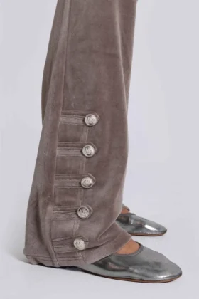 Pantalones de terciopelo de estilo militar Cavalier