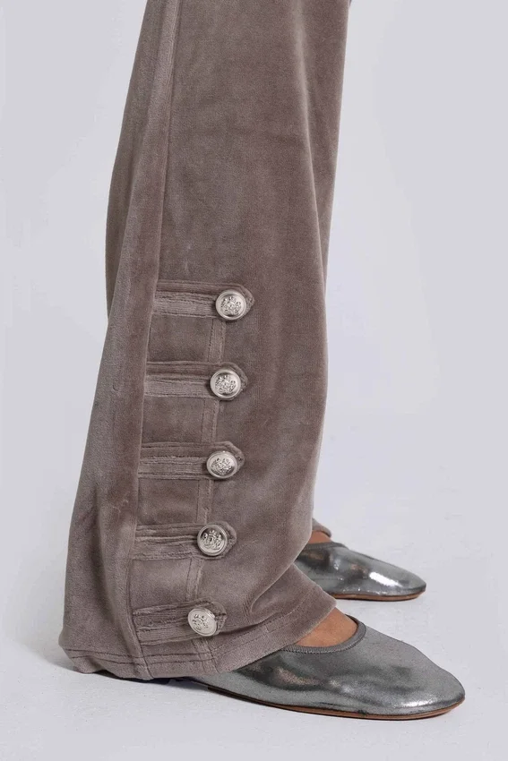 Pantalones de terciopelo de estilo militar Cavalier