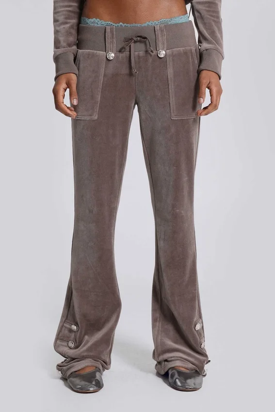Pantalones de terciopelo de estilo militar Cavalier