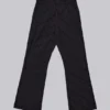 Pantalones de traje bootcut con corte escalonado a rayas negras