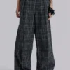 Pantalones de traje «Goliath» a cuadros negros