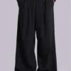 Pantalones de traje Goliath a rayas finas negros