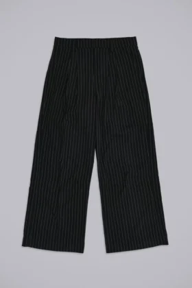 Pantalones de traje Goliath a rayas finas negros