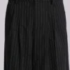 Pantalones de traje Goliath a rayas finas negros
