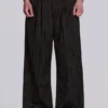 Pantalones de traje Goliath a rayas finas negros