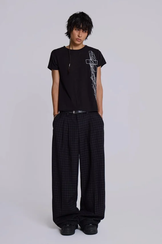 Pantalones de traje Goliath de cuadros vichy