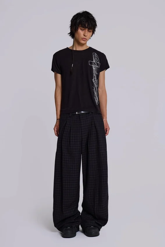 Pantalones de traje Goliath de cuadros vichy