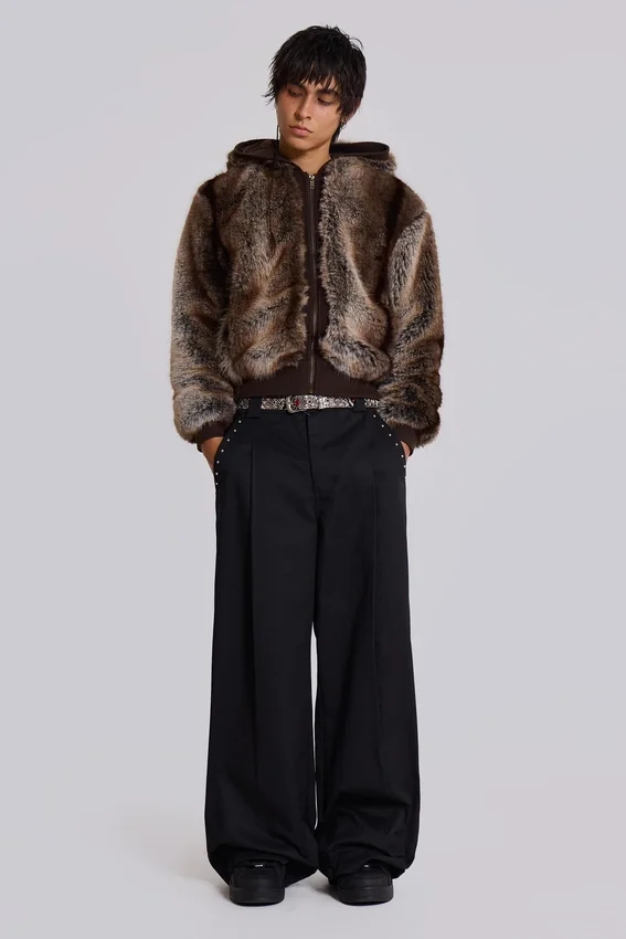 Pantalones de traje Goliath negros con tachuelas