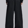 Pantalones de traje Goliath negros con tachuelas