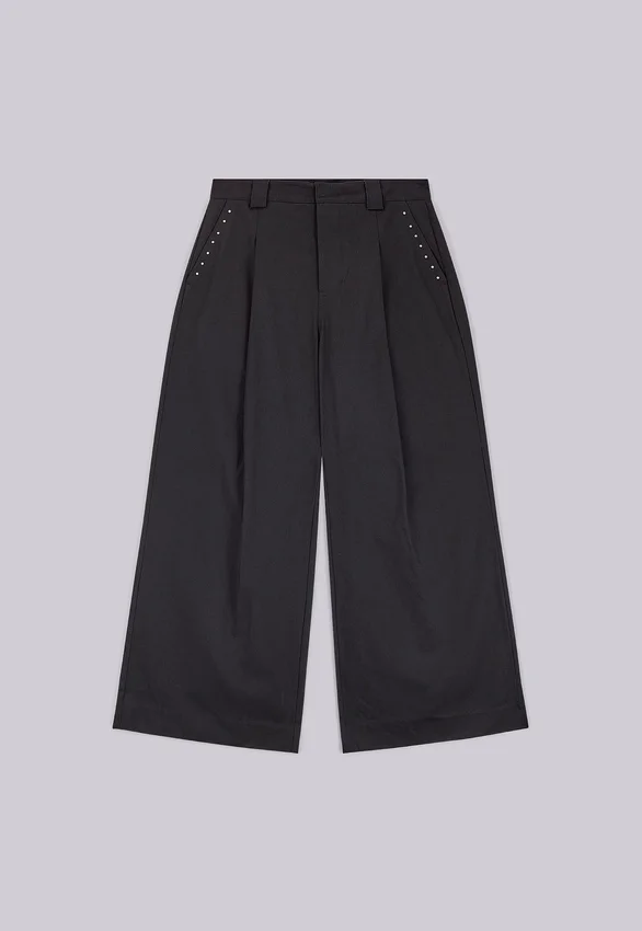 Pantalones de traje Goliath negros con tachuelas