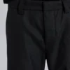 Pantalones de traje rectos con pliegues en gris carbón