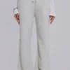 Pantalones jogger holgados de corte acampanado Cleo en gris jaspeado