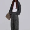 Pantalones Monster Joggers con estampado de leopardo en gris carbón