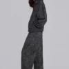 Pantalones Monster Joggers con estampado de leopardo en gris carbón