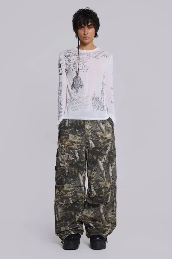 Parachute Pants de camuflaje Woodland