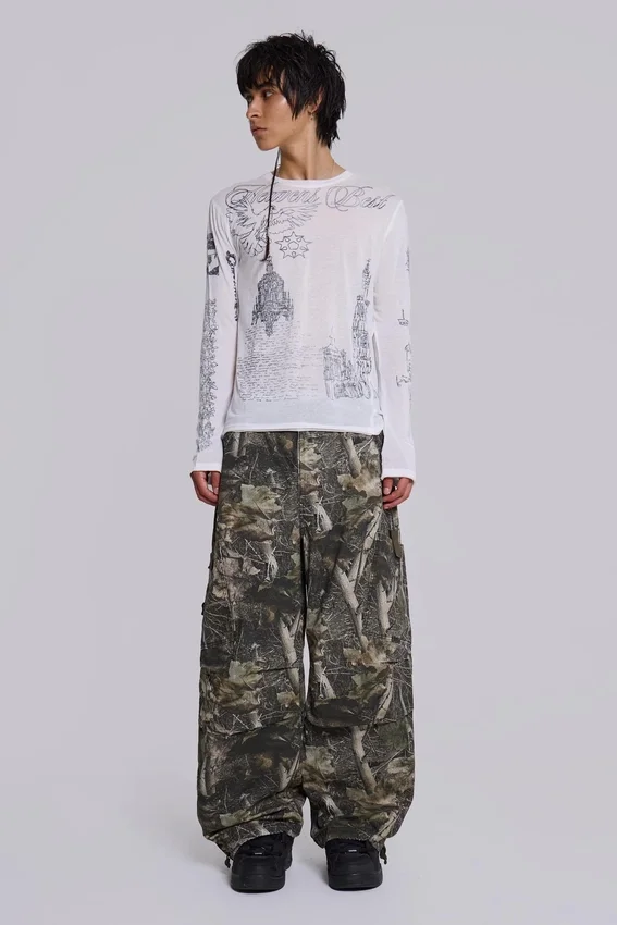 Parachute Pants de camuflaje Woodland