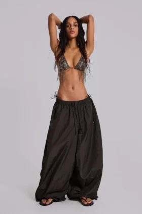 Parachute Pants de nailon Nexis en color caqui
