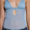 Partes de arriba tipo camisola de malla y encaje «Roxxi»