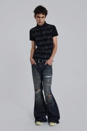 Polo «Riff» negro