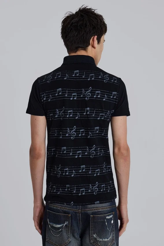 Polo «Riff» negro