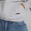 Sudadera con capucha Bitten en gris jaspeado